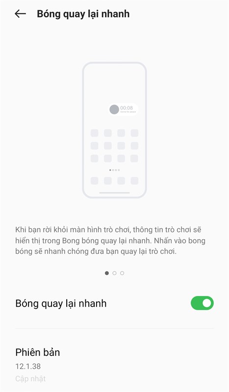Cách mở bong bóng quay lại trên OPPO Reno7 series