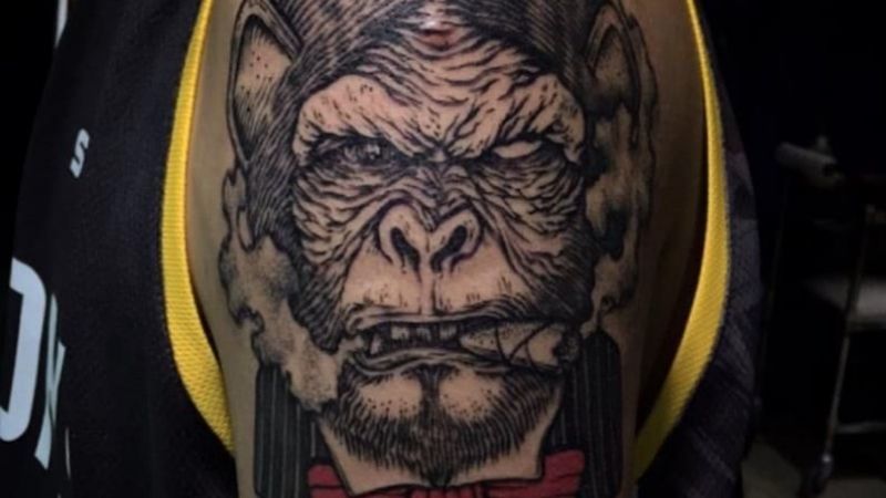 Hình Xăm Con Khỉ Đẹp Cho Nam Nữ  Tattoo Khỉ Đột Đẹp  Homemy