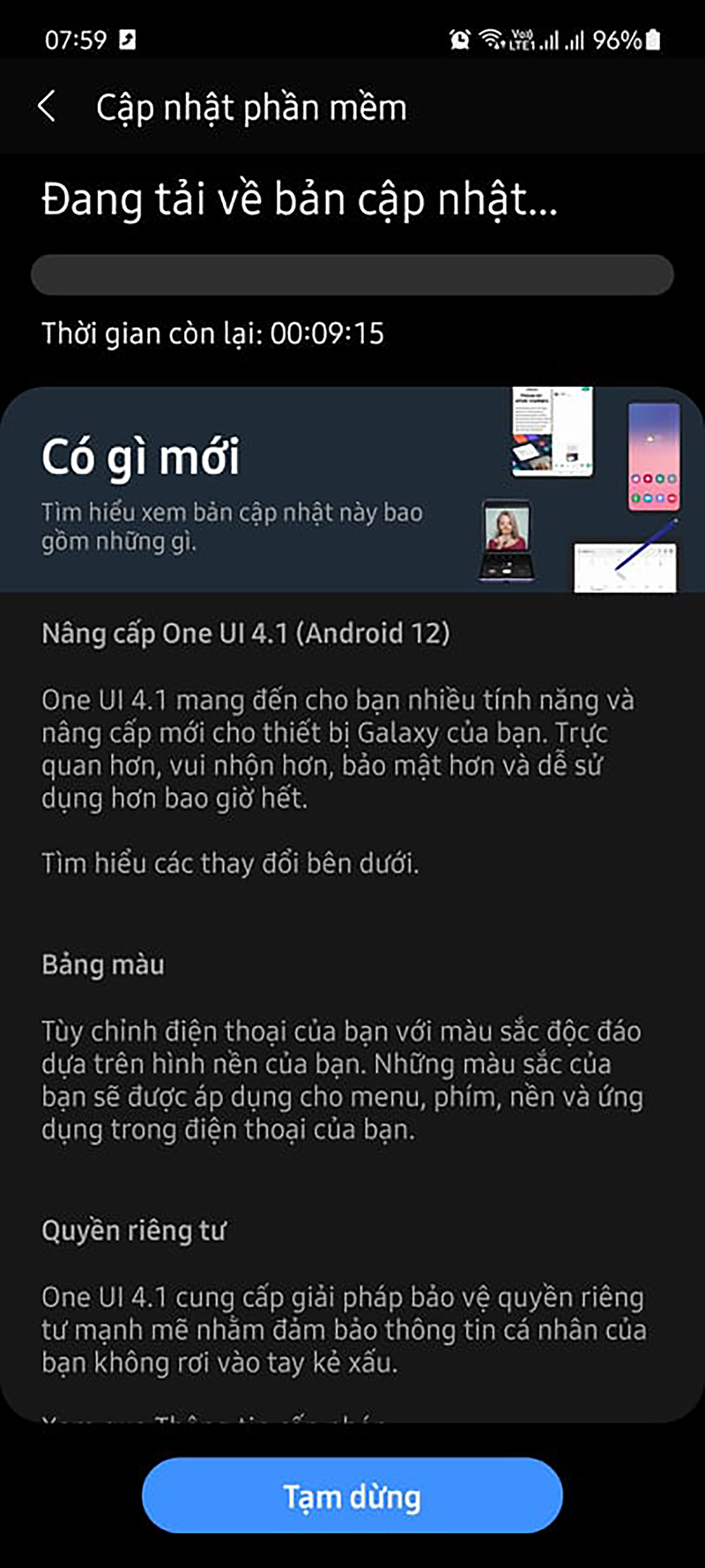 Galaxy A51 chính thức được cập nhật OneUI 4.1, không cần lên bản 4.0