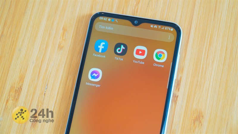 Thời lượng pin trên Galaxy A23 có thể đáp ứng nhu cầu sử dụng trong các tác vụ cơ bản thoải mái trong vòng 1 ngày