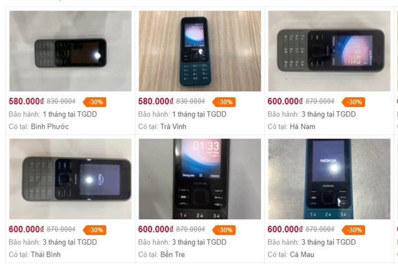 điện thoại Nokia 2 SIM dưới 1 triệu