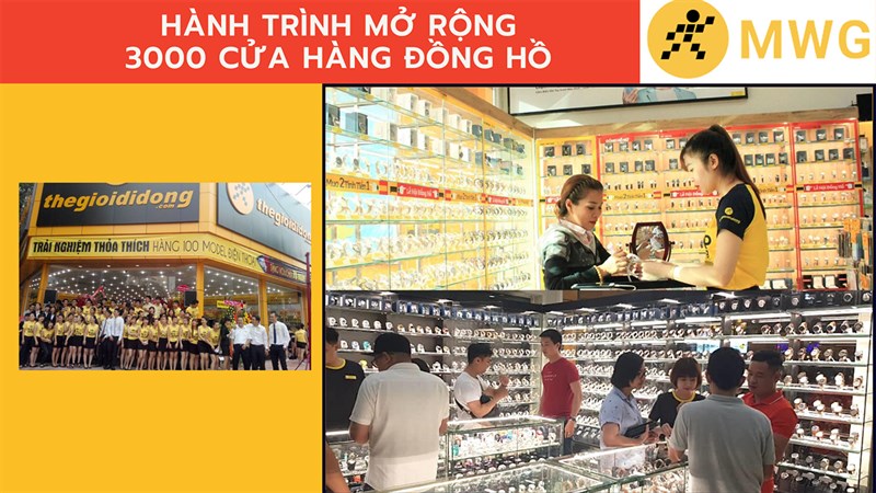 Hành trình mở rộng 3000 cửa hàng bán đồng hồ - MWG