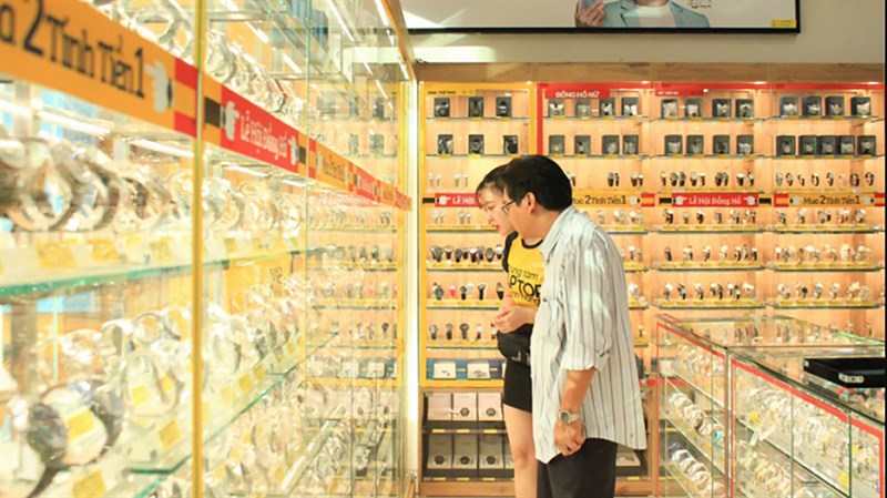 Hình ảnh cửa hàng đồng hồ tại Thế Giới Di Động