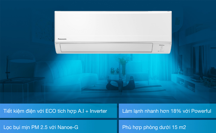 nhiệt độ phù hợp trên máy lạnh Panasonic