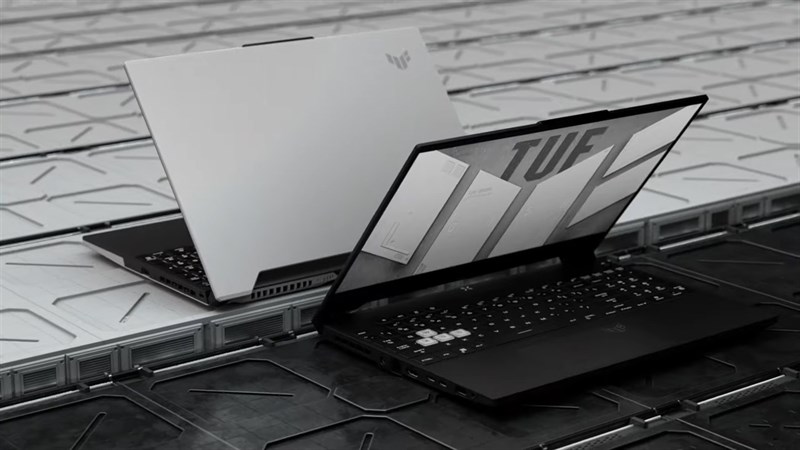 Phiên bản màu trắng của ASUS TUF Dash F15 2022. Nguồn: ASUS.