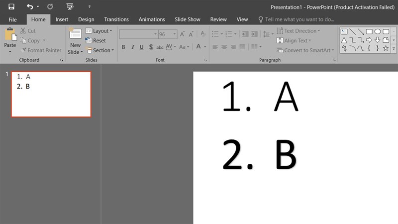 Cách tạo ký tự đầu dòng tự động (số, chữ cái, biểu tượng,...) trong powerpoint 