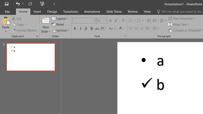 Cách tạo ký tự đầu dòng tự động (số, chữ cái, biểu tượng,...) trong powerpoint 