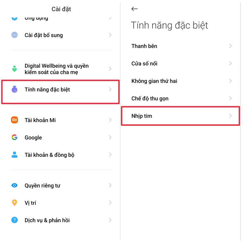 Cách đo nhịp tim bằng điện thoại Xiaomi