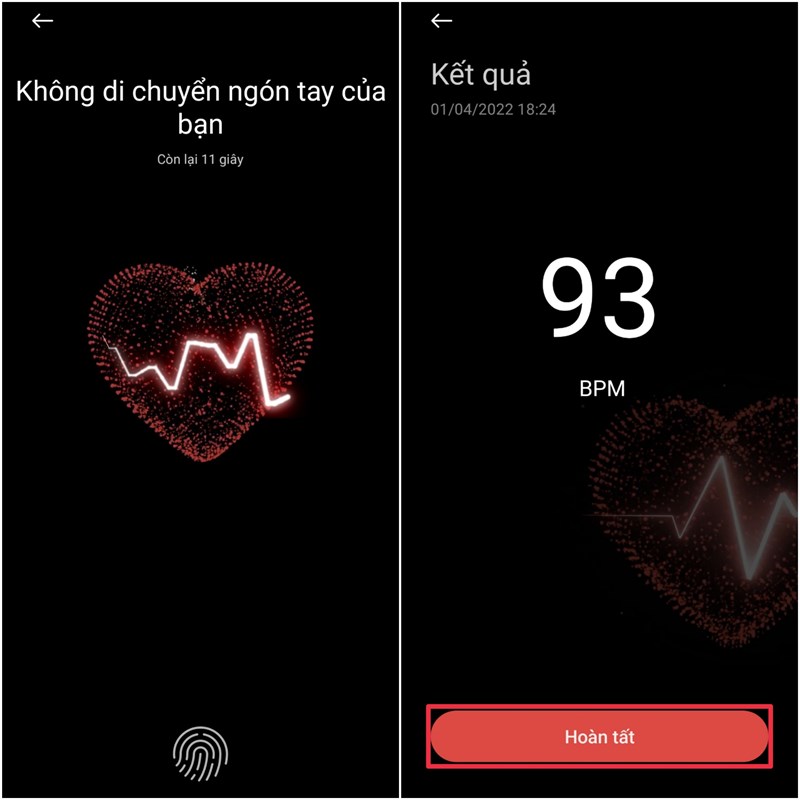Cách đo nhịp tim bằng điện thoại Xiaomi