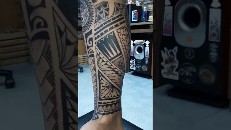 Thiết kế và thực hiện hình xăm hoa văn Maori bởi Ken Biên hòa Tattoo  Biên  Hòa Tattoo