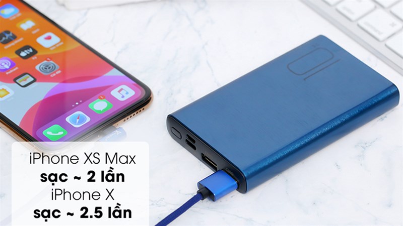 Bạn có thể sạc đầy 2 lần chiếc iPhone Xs Max với sạc dự phòng Xmobile PJ JP190ST Bạn có thể sạc đầy 2 lần chiếc iPhone Xs Max với sạc dự phòng Xmobile PJ JP190ST
