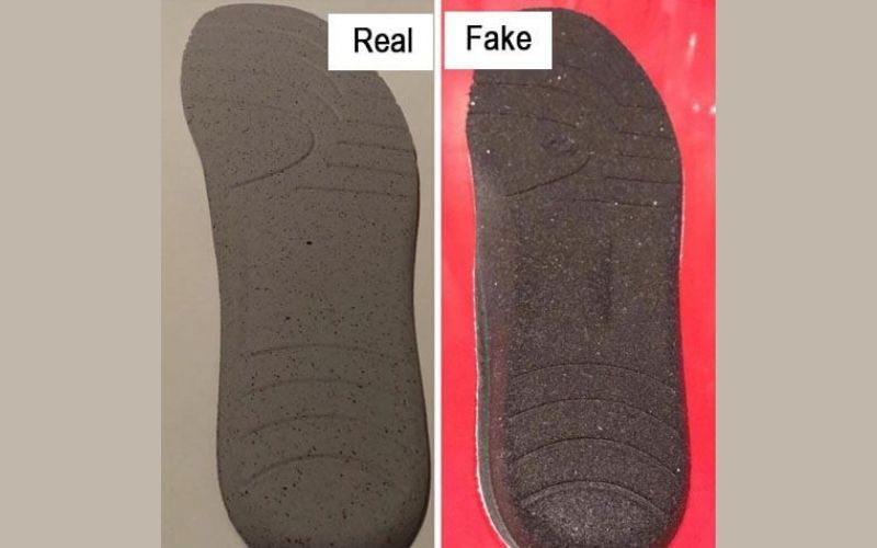 Nhận biết giày Balenciaga real và fake dựa vào lớp lót trong của giày