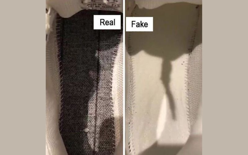 Nhận biết giày Balenciaga real và fake dựa vào phần đế chính giữa của giày
