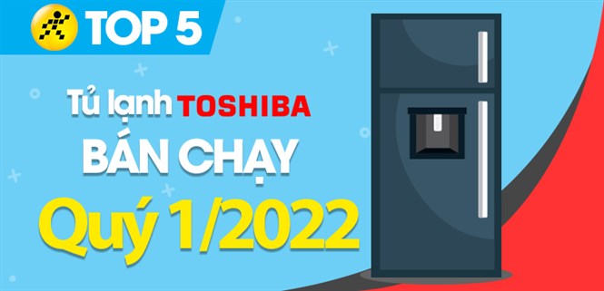 Top 5 tủ lạnh Toshiba bán chạy nhất quý 1/2022 tại Điện máy XANH