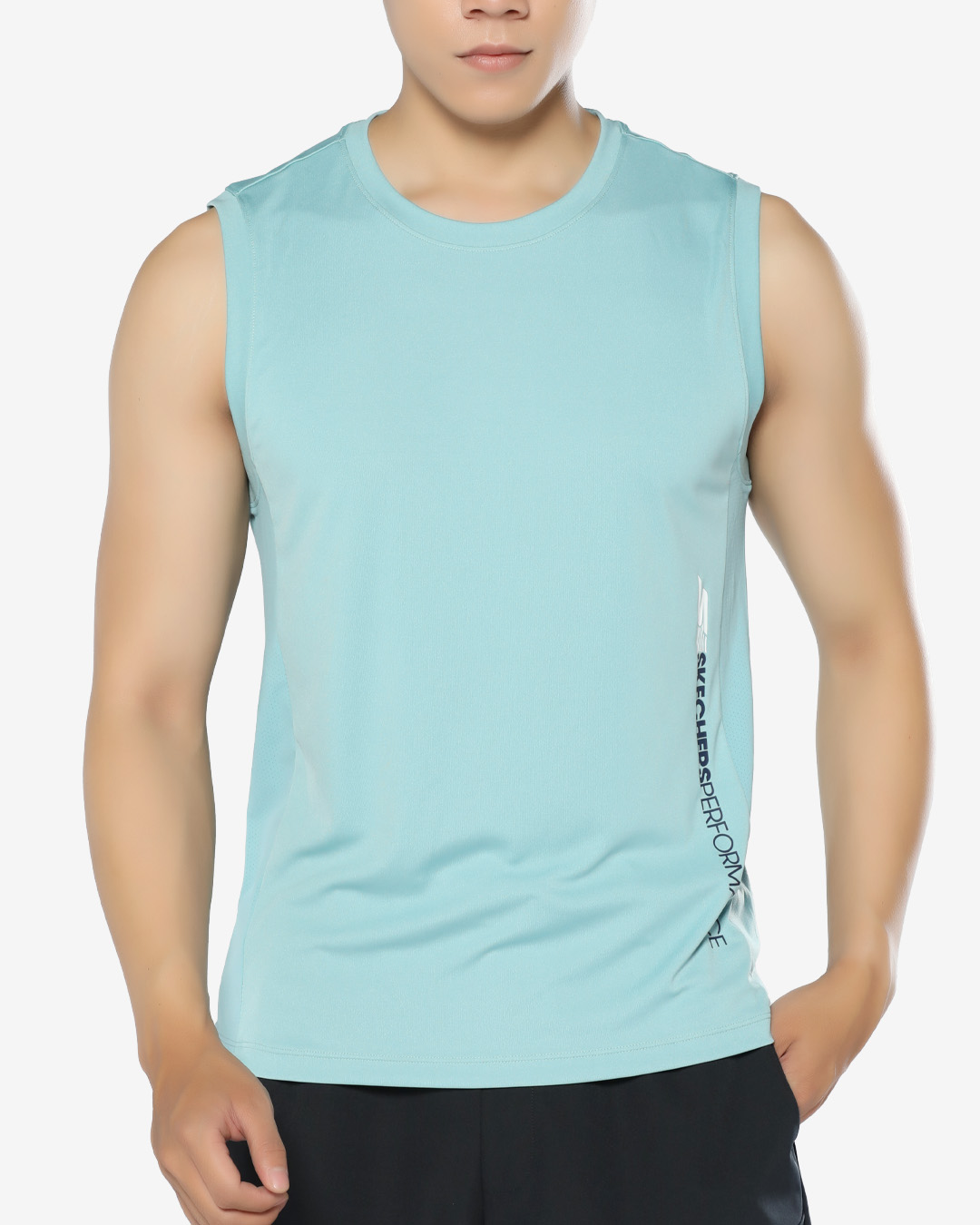 Áo Tank Top Skechers được làm từ vải spandex pha polyester