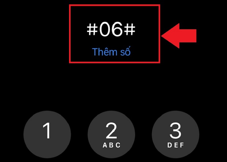 hãy gõ *#06# trong Điện thoại