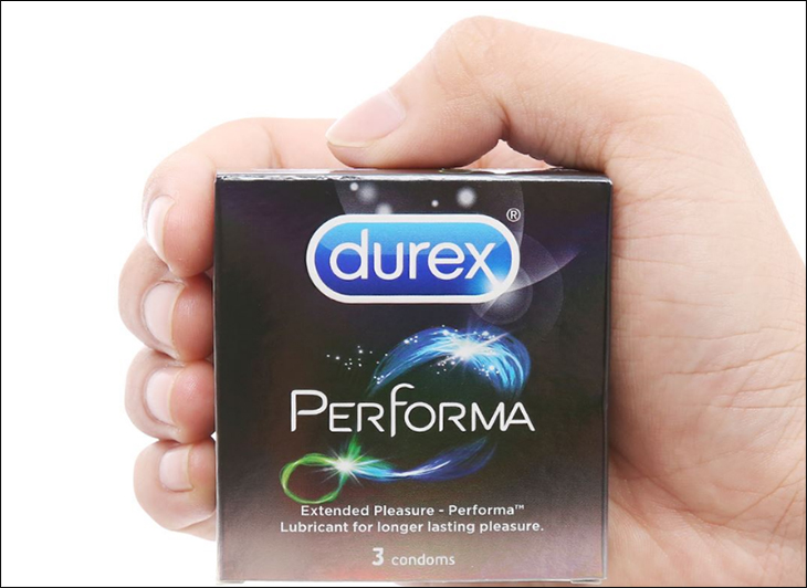 Hộp 3 cái bao cao su Durex Performa kéo dài thời gian 52mm