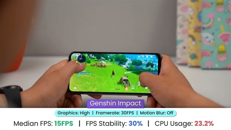 Chơi game Genshin Impact trên Galaxy M33 5G