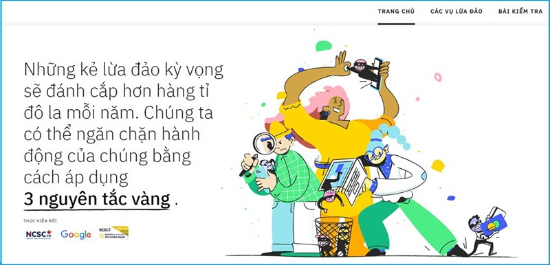 Website nhận biết lừa đảo trực tuyến đã được ra mắt, xem ngay nhé!