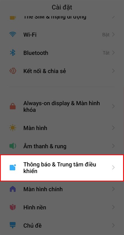 Chỉnh trung tâm thông báo trên Xiaomi 12 series về phiên bản cũ