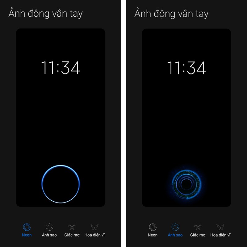 cách thay đổi hiệu ứng mở khóa vân tay trên điện thoại Xiaomi