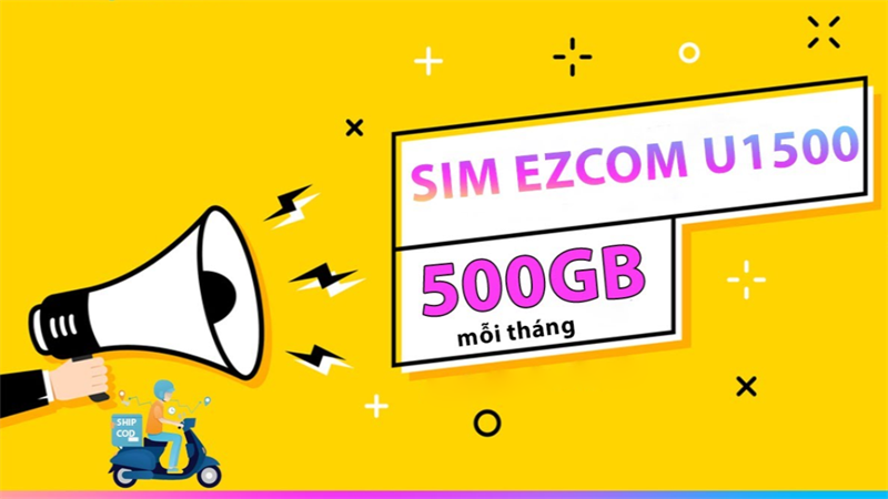Chiếc SIM 4G Vinaphone này được ưu đãi tới 500GB data mỗi tháng