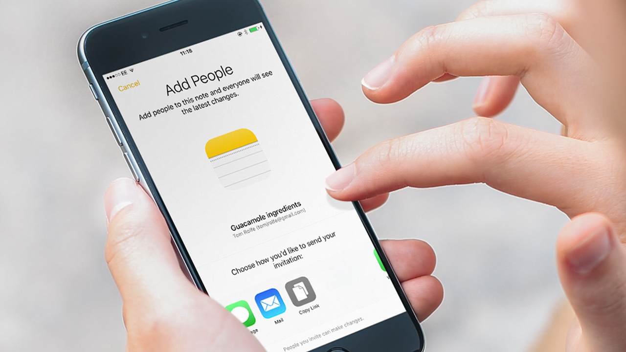 Chia sẻ ghi chú trên iPhone