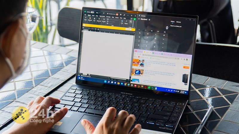  ASUS ZenBook 14X OLED có thể cân tốt từ các tác vụ văn phòng cho đến các công việc thiết kế đồ họa, sáng tạo nội dung, chỉnh sửa hình ảnh,..., một cách mượt mà, trơn tru.