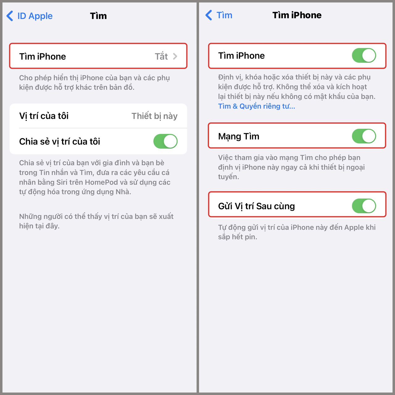 Khóa iPhone từ xa Khóa iPhone từ xa