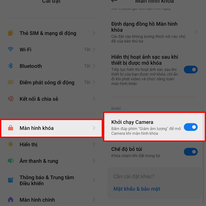 Cách mở nhanh camera trên Xiaomi Redmi 10C