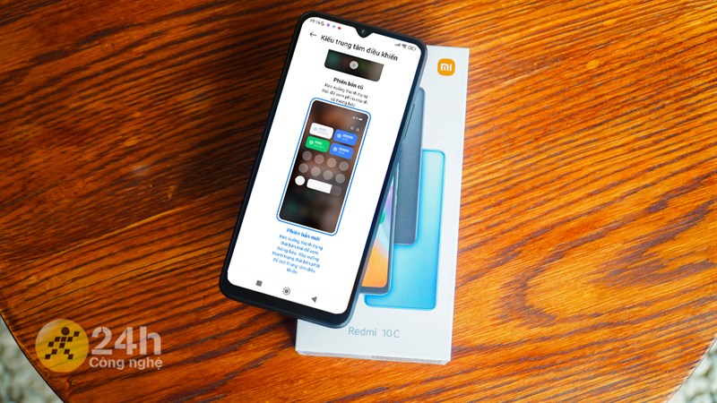 Quay về trung tâm thông báo cũ trên Xiaomi Redmi 10C