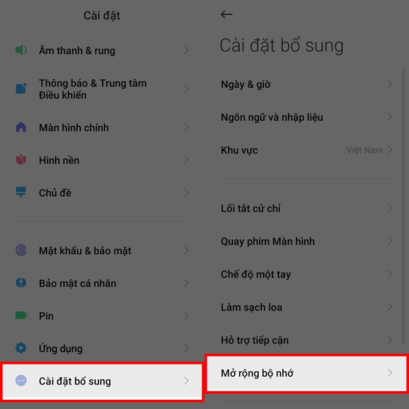 Cách tăng RAM ảo trên Redmi 10C