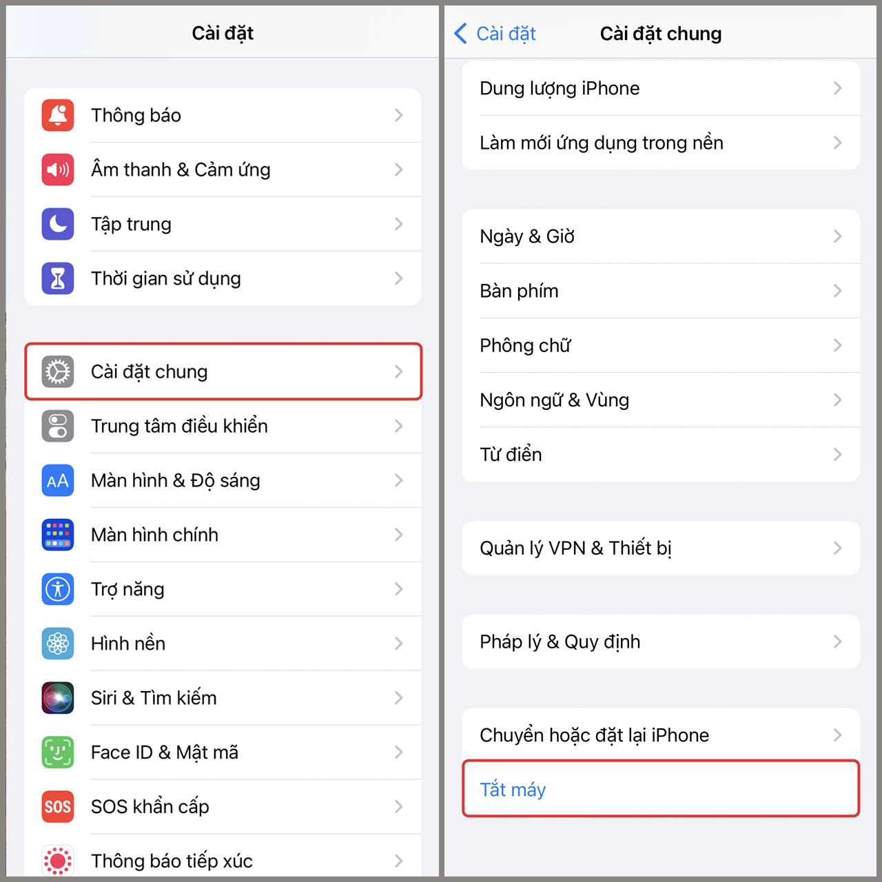 Tắt nguồn iPhone 11 Tắt nguồn iPhone 11