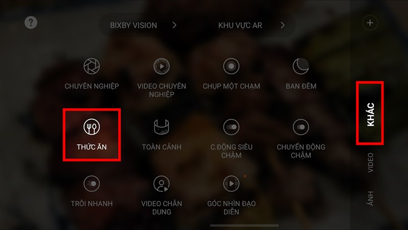 Chụp thức ăn