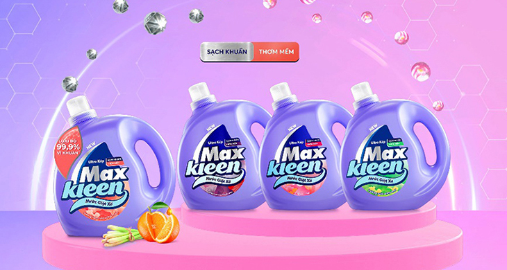 Nước giặt MaxKleen Các mùi hương của nước giặt xả MaxKleen
