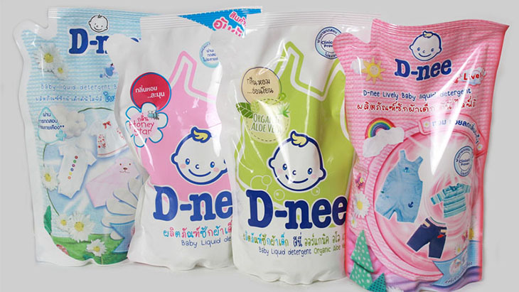 Nước giặt xả D-nee Nước giặt xả D-nee có chiết xuất từ các thành phần thiên nhiên, an toàn khi sử dụng.