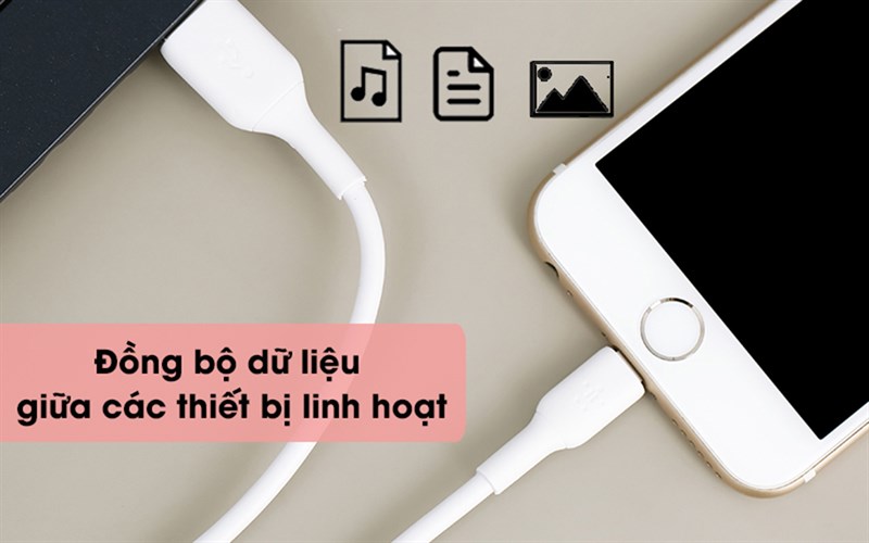 Đồng bộ dữ liệu hoặc copy ảnh lên laptop dễ dàng với đầu USB và Lightning