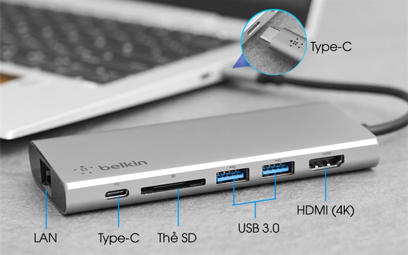 Với 6 cổng kết nối đa dạng giúp bạn thoải mái sử dụng