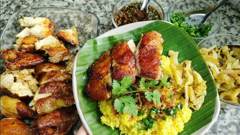 How to make delicious grilled chicken with sticky rice, hard to resist