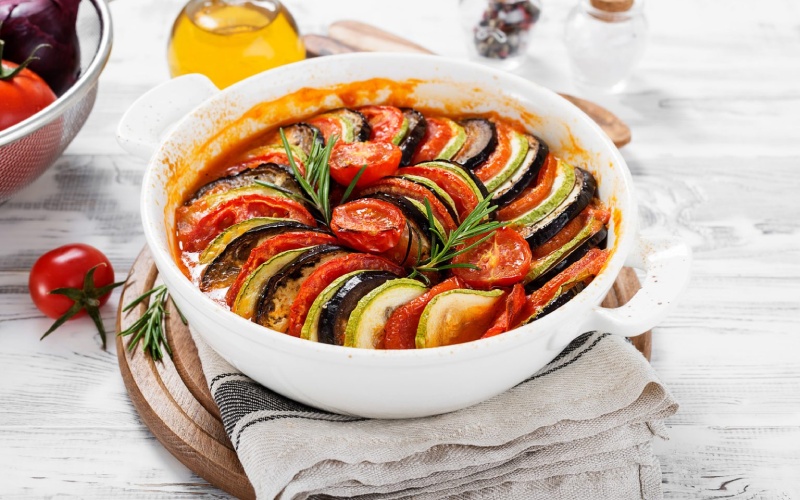 Thưởng thức món ratatouille