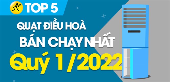 Top 5 quạt điều hòa bán chạy nhất quý 1/2022 tại Điện máy XANH