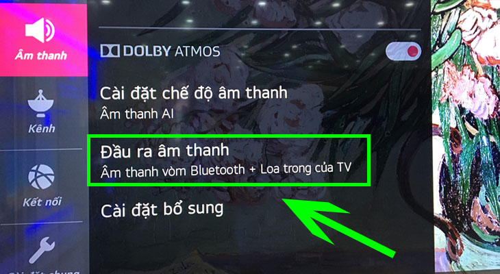 Bạn hãy chọn Đầu ra âm thanh