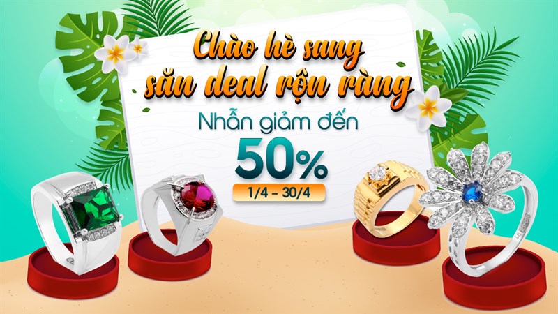 Nhẫn xinh lung linh giảm cực đỉnh tận 50%++ Nhẫn xinh lung linh giảm cực đỉnh tận 50%++