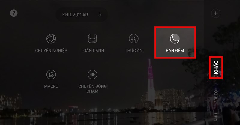 Cách chụp ảnh đêm trên Samsung Galaxy A23