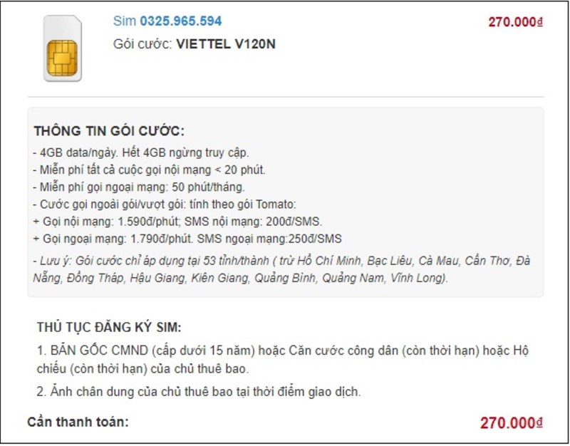 Giới thiệu SIM Viettel V120N nhiều ưu đãi