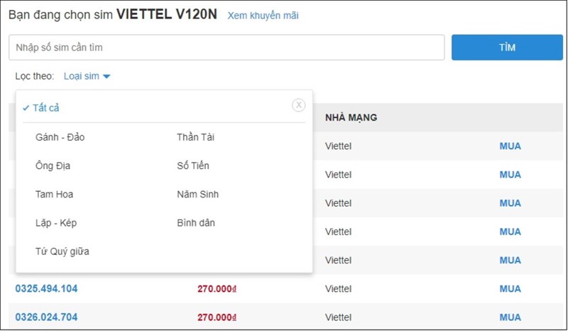 Giới thiệu SIM Viettel V120N nhiều ưu đãi
