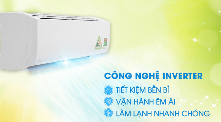 So sánh hai dòng máy lạnh FTKY và FTKB mới của Daikin năm 2022 > Công nghệ Inverter giúp máy vận hành êm ái, bền bỉ, tết kiệm điện.