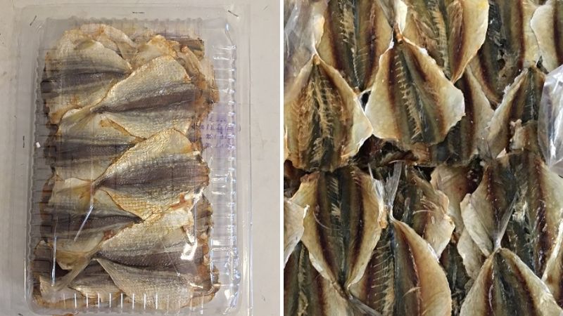 Preserving dried yellow fish in the refrigerator