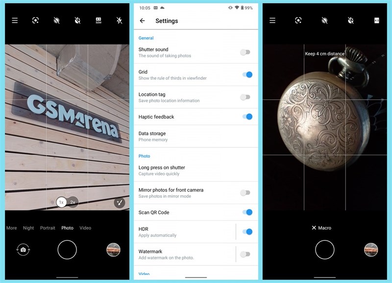 Giao diện chụp trên Nokia G21 Giao diện chụp trên Nokia G21