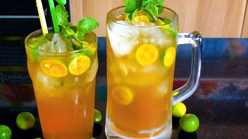 How to make cool honey kumquat tea, cool down on hot days